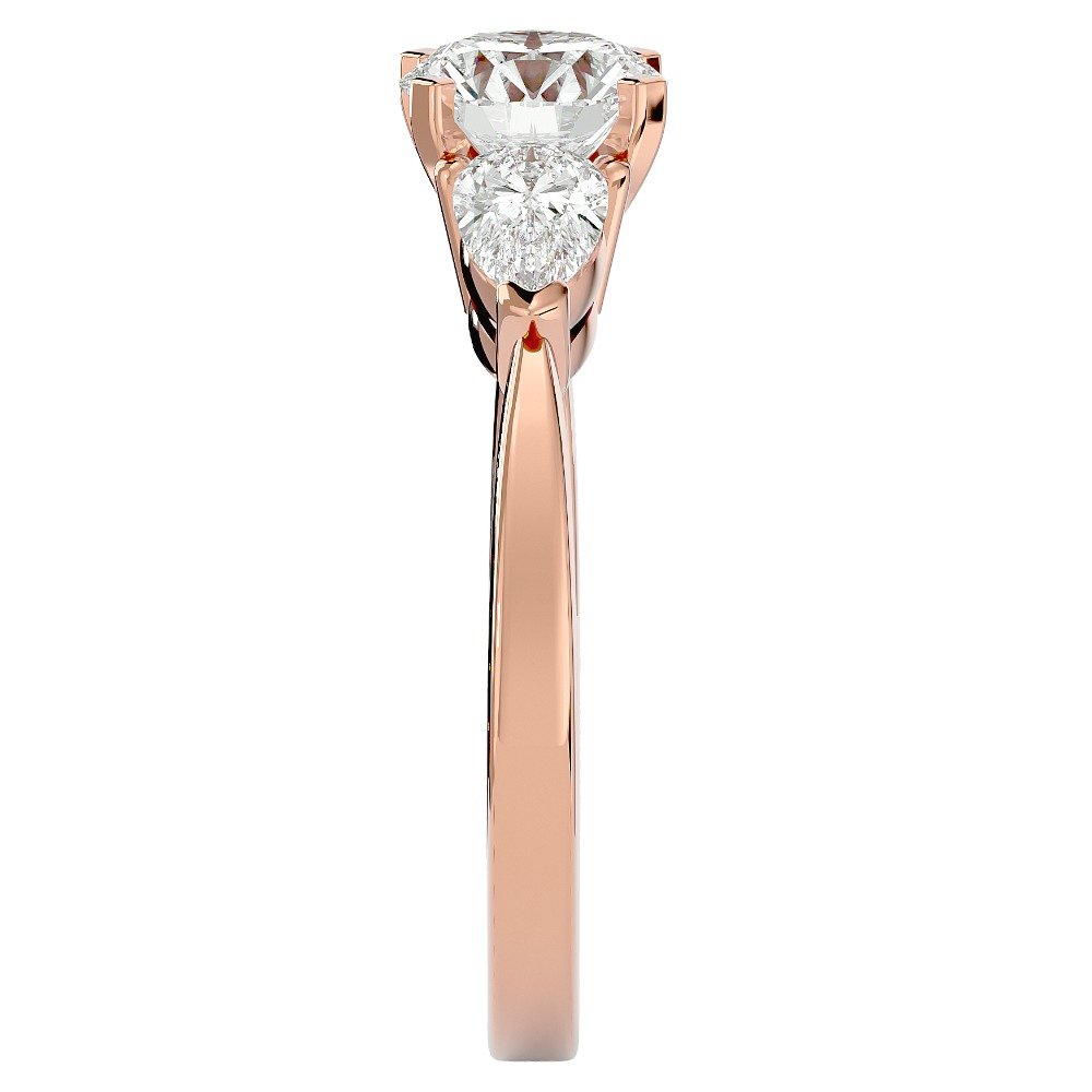 916 Gold Solitaire Diamond Ring 