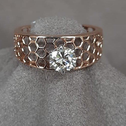 18KT Rose Gold Antique Ring For Women SDJ-0202