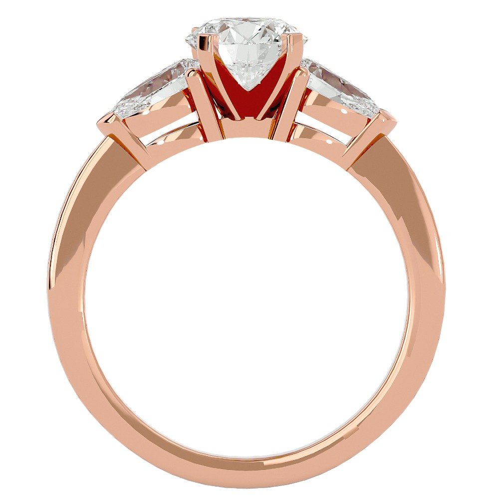 916 Gold Solitaire Diamond Ring 