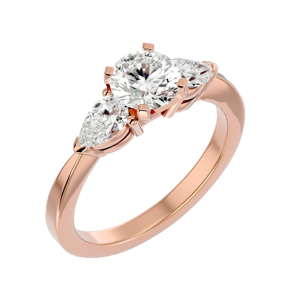 916 Gold Solitaire Diamond Ring 